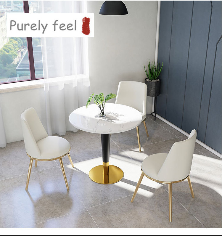 PurelyFeel Balcony leisure negotiation coffee table fresh milk tea shop small table Hot Internet celebrity small table