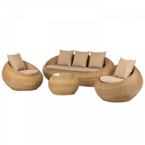 PurelyFeel Rattan outdoor chair sofa balcony outdoor combination furniture rattan coffee table