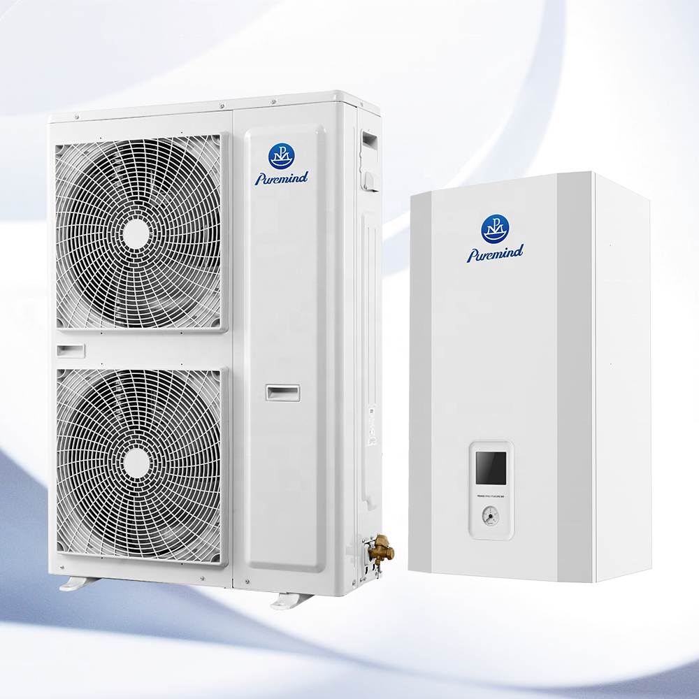 Puremind R32 Full DC Inverter Split Heat Pump 5KW 8KW 10KW 12KW 14KW 16KW Residential Type Air to Water Heat Pump