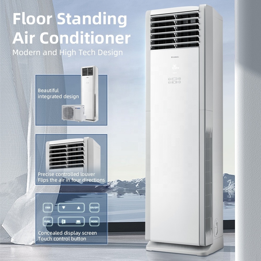 High Quality Gree Floor Standing Air Conditioner Stand Inverter 3 4 5 Ton Cooling Heating Wifi 24000 36000 Btu Home Klimaanlage