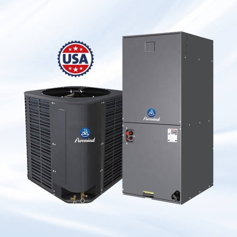 US 5Ton AC Unit New Air Cooled AHU Air Handling Unit 15SEER Non Inverter R410a Central Air Conditioners Cooling Only for School