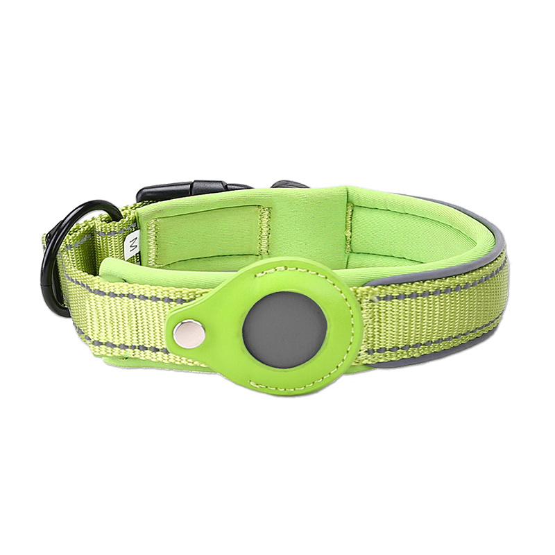 2022 New Arrival Factory Price Airtag dog collar Pet Dog anti-lost Location Tracker GPS Pet Cat Reflective Nylon Collar