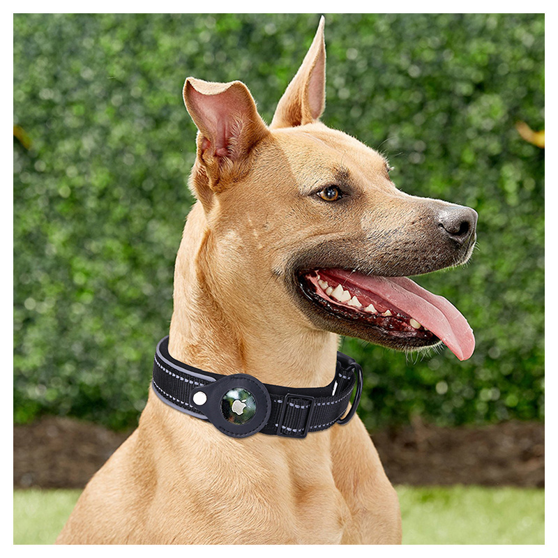 2022 New Arrival Factory Price Airtag dog collar Pet Dog anti-lost Location Tracker GPS Pet Cat Reflective Nylon Collar