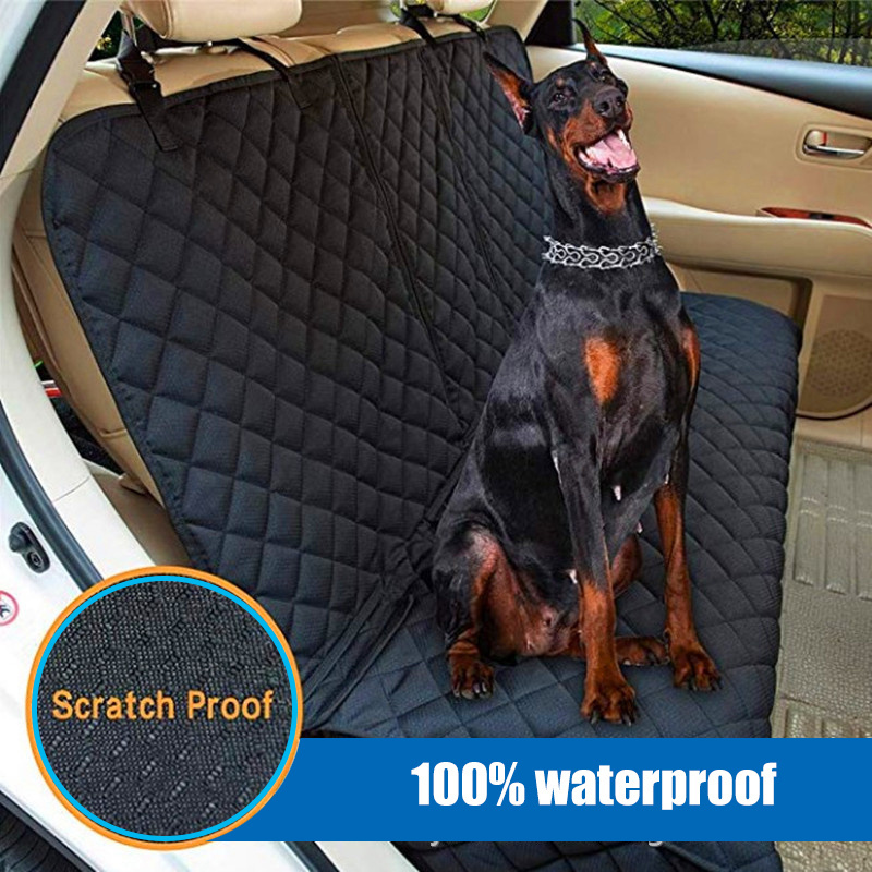 100% Waterproof Scratch Proof Nonslip Dog Seat Cover Pet Car Hammock 600D Oxford Heavy Duty Seat Cover For Dogs