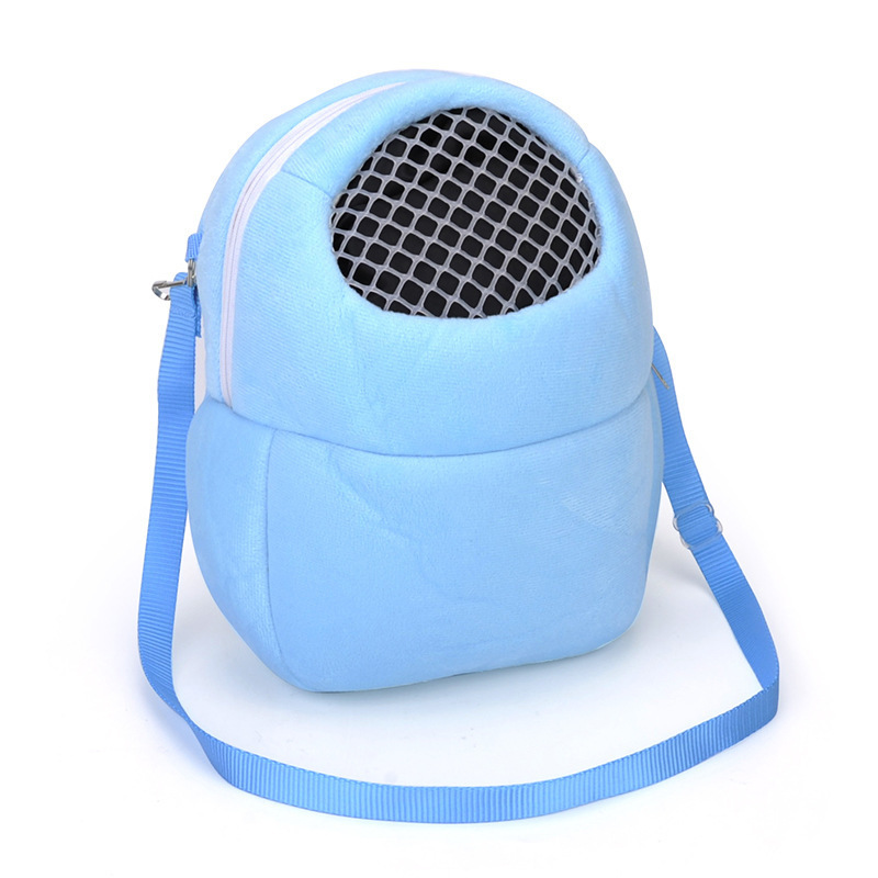 Pures Pet  handbag portable small pet travel carrier bag breathable pet cotton nest outdoor backpack carry cage