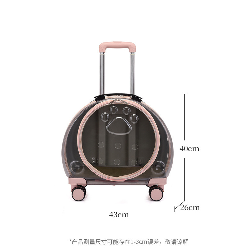 Custom Wholesale Portable Pet Cat Carrier Transparent Travel Carry Puppy Carrier Transport Pet Travel Backpack Bags