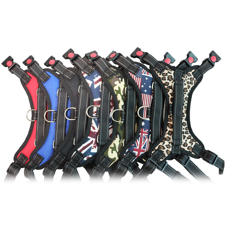 Factory Wholesale Breathable Custom Mesh Nylon Solid Pet Reflective Dog Harness