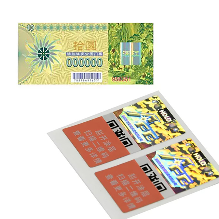 Custom Faked Pull Tabs Golden Raffle Scratch Off Lottery Tickets Online