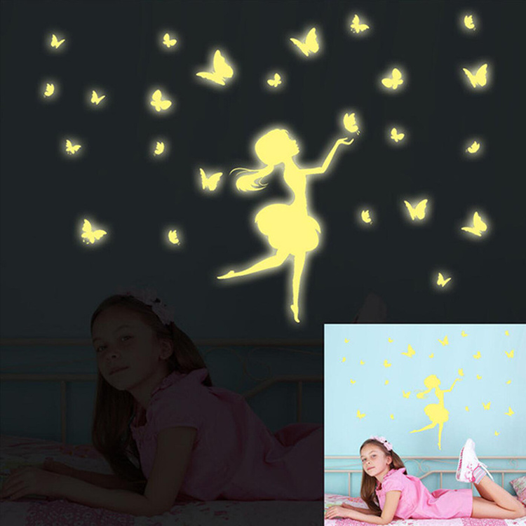 Butterfly Stickers Kids Stickers 100 Pcs For Glow In Dark Star Stickers