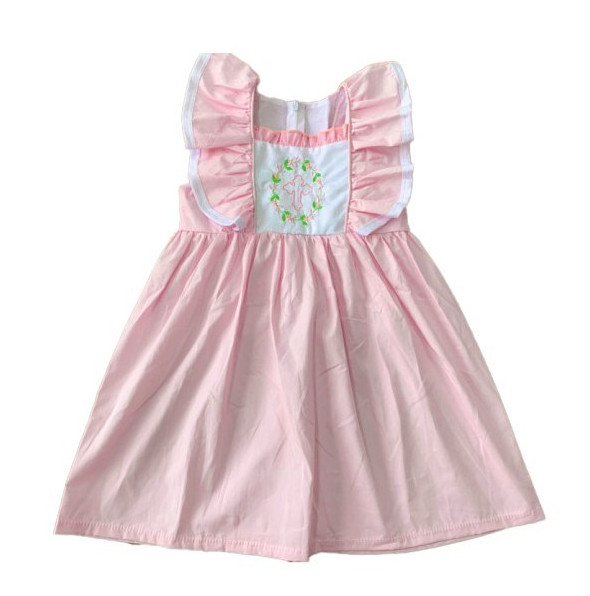 Baby Girl Spring Pink Gingham Easter Day Outfit Little Sibing Matching Bunny Applique Smocked Bubble Dresses