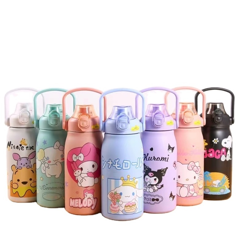 2024 Amazon hot sale 316 stainless steel hello cat Thermos cup sanrio new sports water bottle