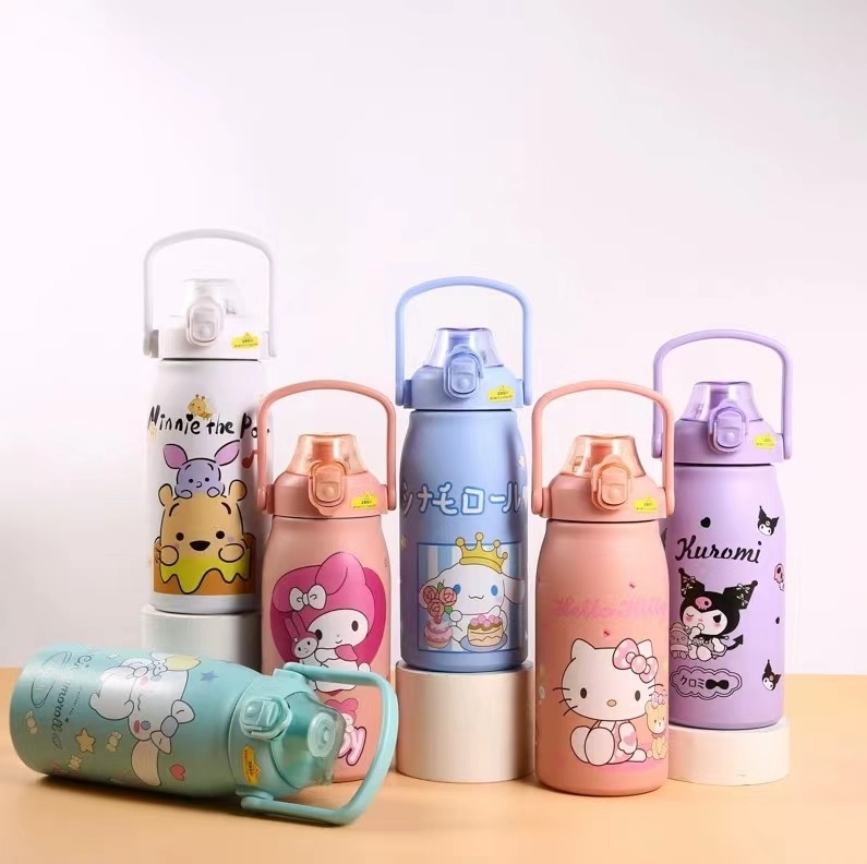 2024 Amazon hot sale 316 stainless steel hello cat Thermos cup sanrio new sports water bottle