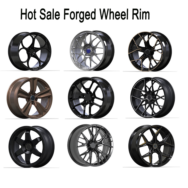 rim 16-20 21 22 23 inch brite Full painting forged polishing deep dish flower rims  for Audi Benz Porsche