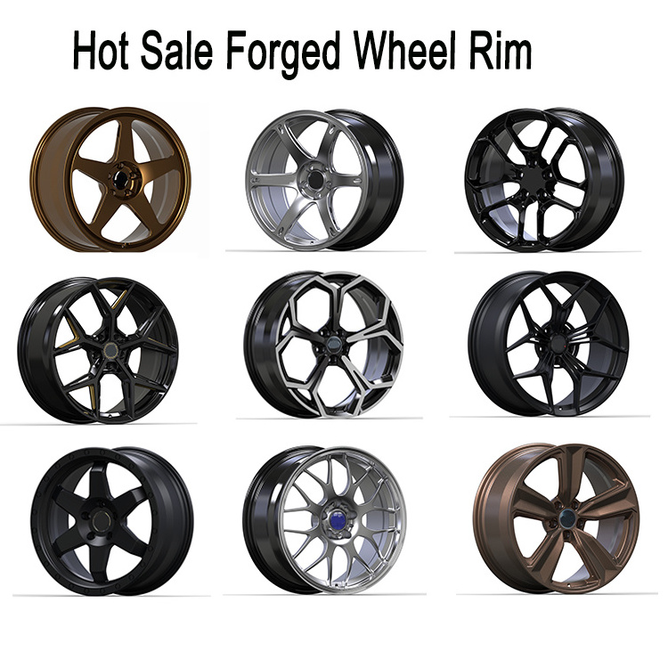 rim 16-20 21 22 23 inch brite Full painting forged polishing deep dish flower rims  for Audi Benz Porsche