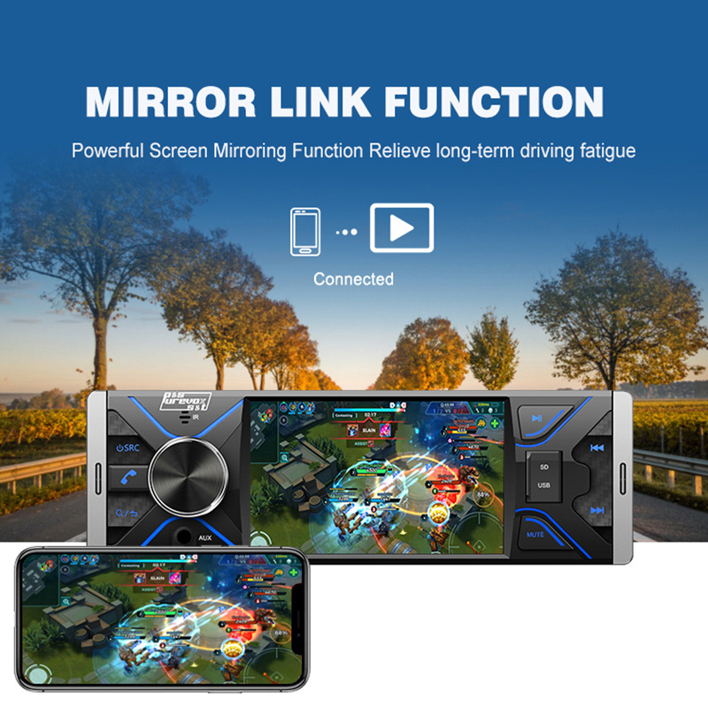 Android 4inch Display HD Screen 12V Radio Car MP5 Player 1DIN Manual BT Car MP3 MP5 Player