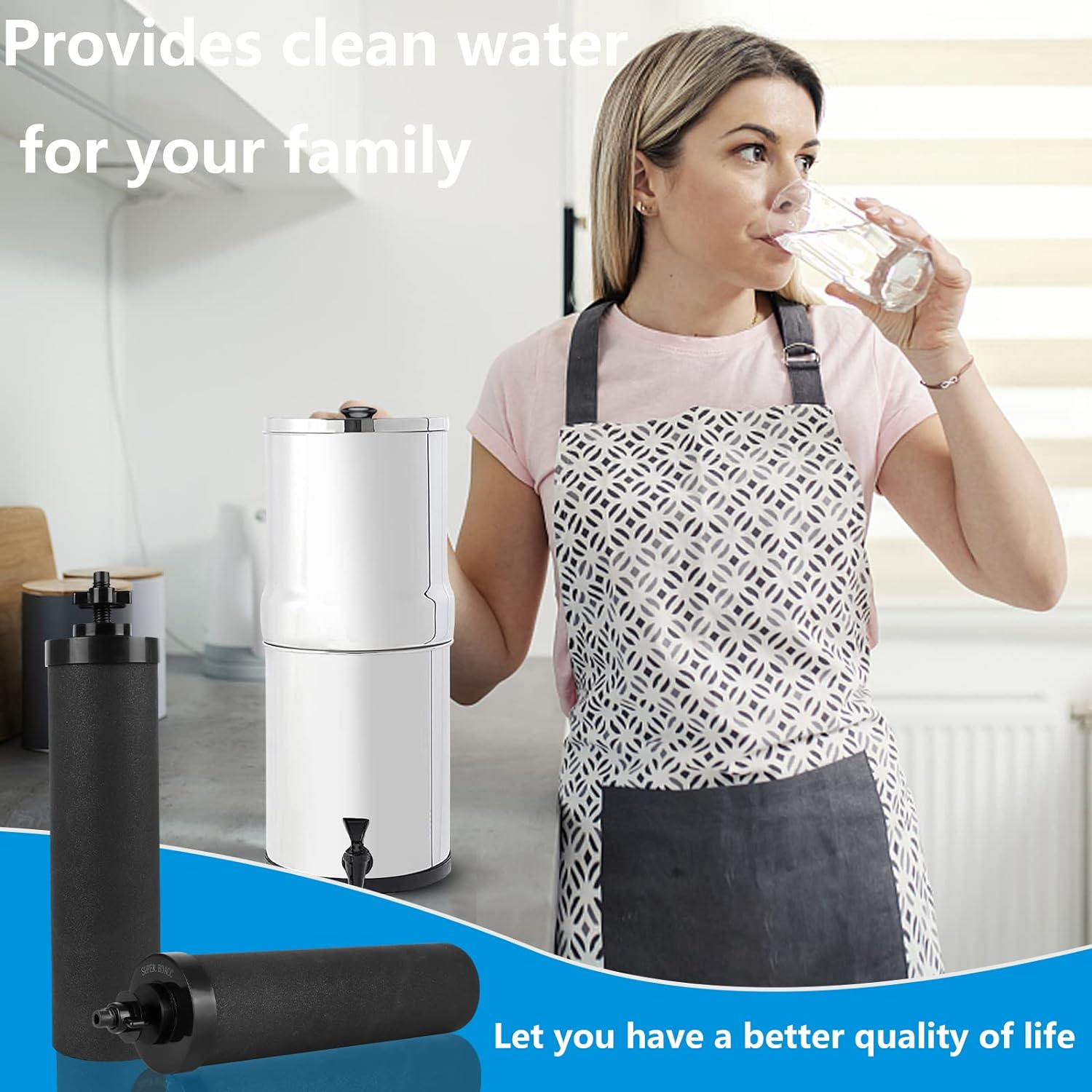 Stainless Steel Gravity Water Filter System