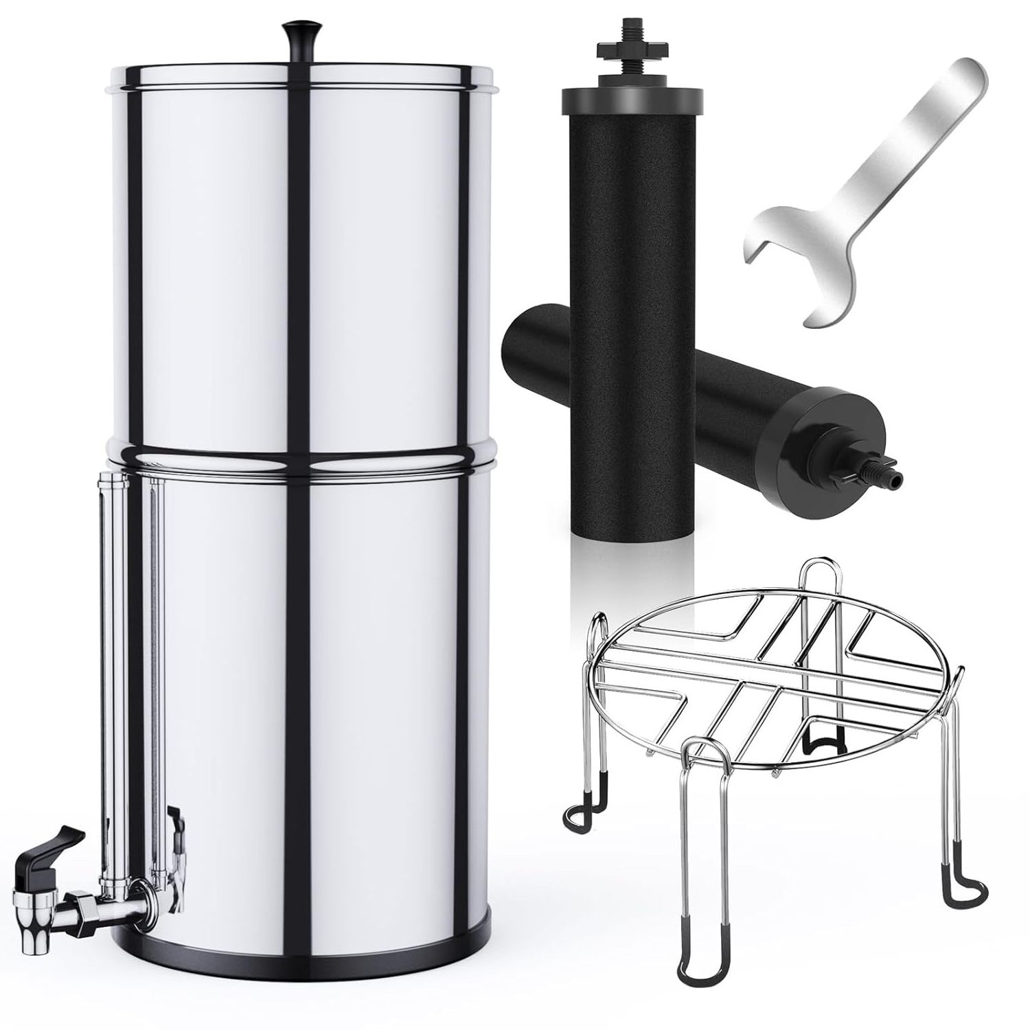 Stainless Steel Gravity Water Filter System