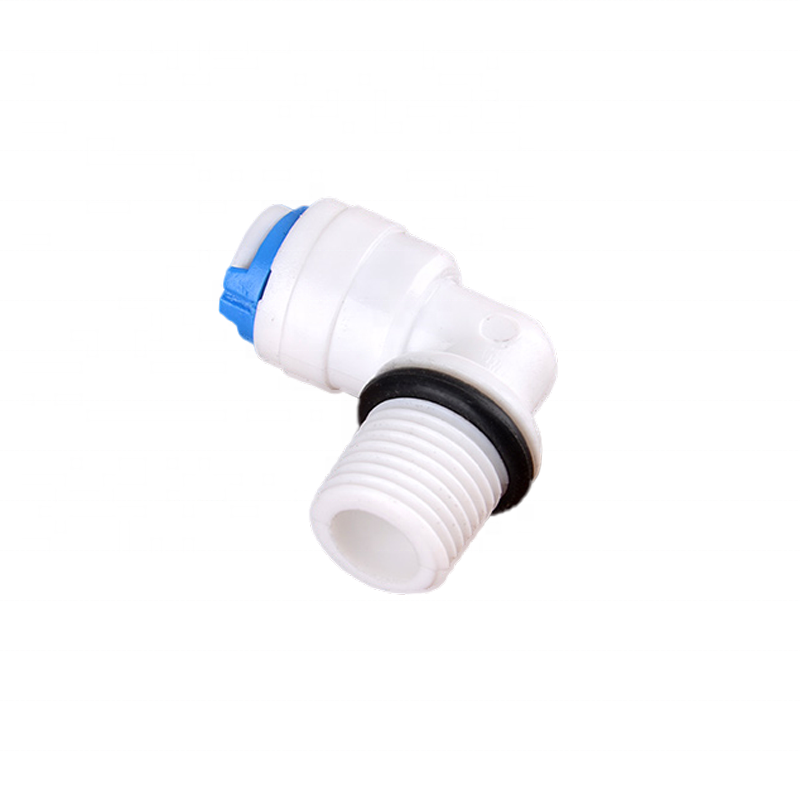 1/4-1/4 Male Elbow Push Fit Plumbing Fittings For Water Purification System With seal O ring