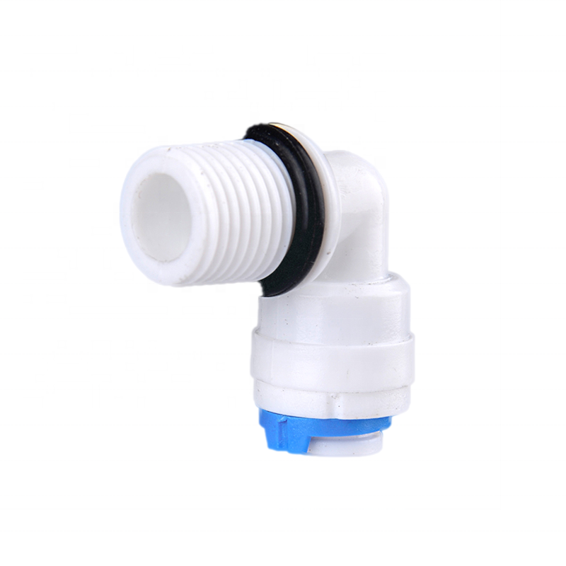 1/4-1/4 Male Elbow Push Fit Plumbing Fittings For Water Purification System With seal O ring