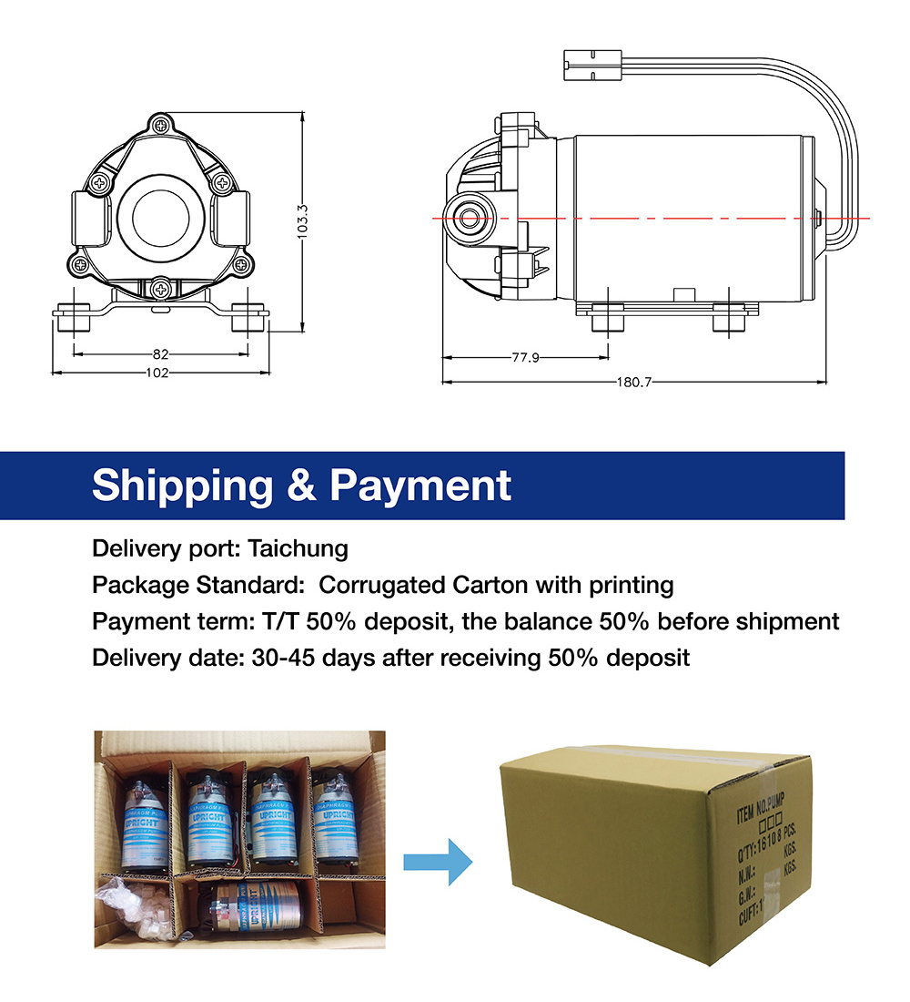 House Water Pump faucet water purifier UP-7000 High Flow Booster Pump electric water pump motor