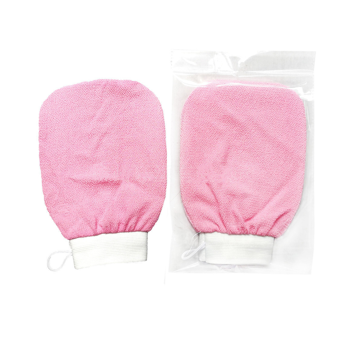 Wholesale Skin Care Exfoliating Gloves Mitts Deep Clean Visibly Lift Away Dead Skin Body Scrubber