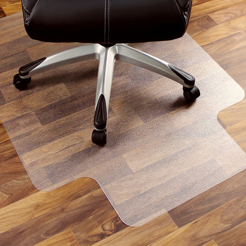 Wholesale  Clear Hard Floor Chair Mats for Carpet Home Office,Under Desk Mat Floor Protector PP Transparent Chair Mat