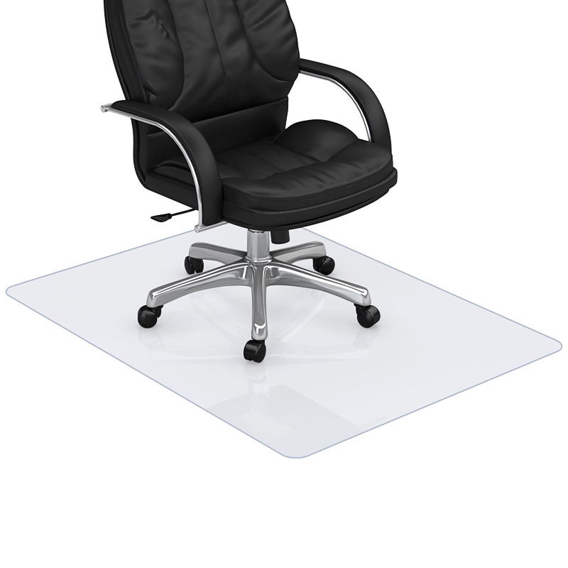 Wholesale  Clear Hard Floor Chair Mats for Carpet Home Office,Under Desk Mat Floor Protector PP Transparent Chair Mat