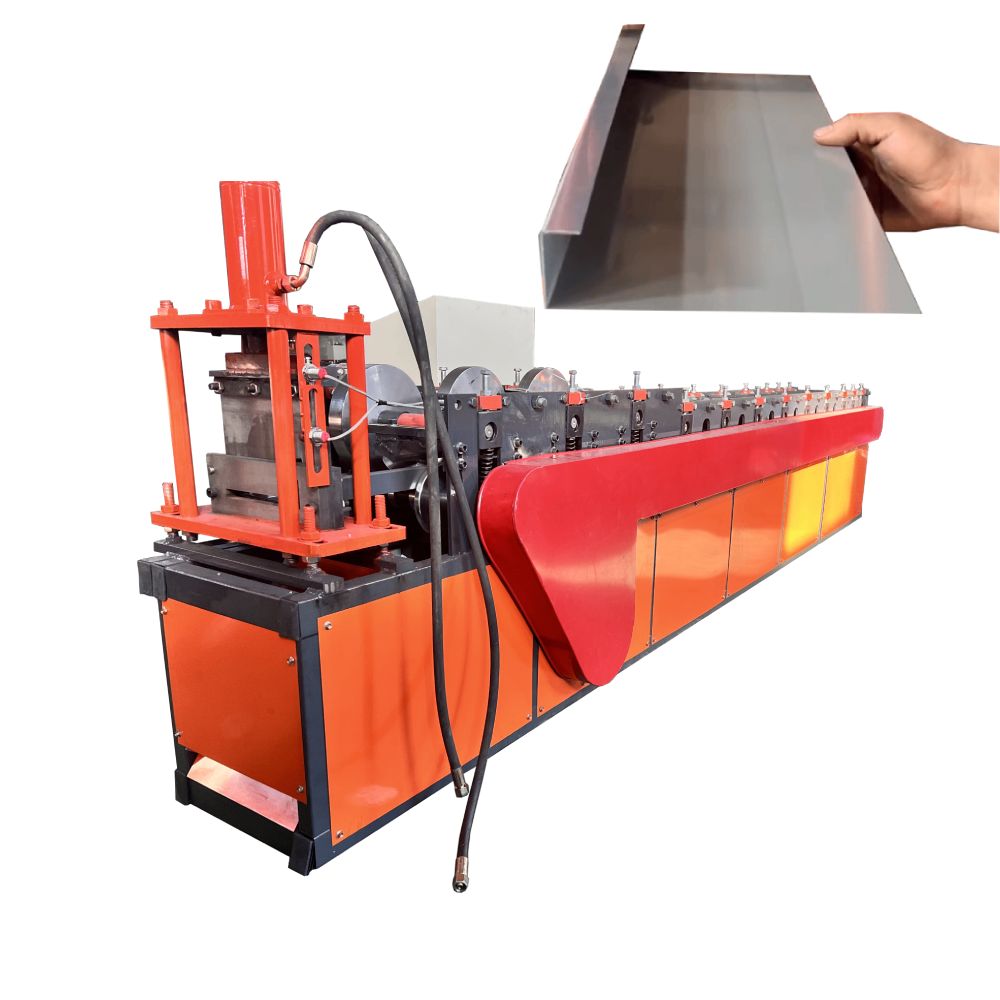 Customized Aluminum Profile Gutters Machine Making Roof Drip Edge Gutter Roll Forming Machine