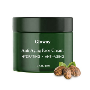 Gloway Private Label Organic Jojoba Oil Shea Butter Natural Anti Aging Face Cream For Women Facial Nourishment and Hydration