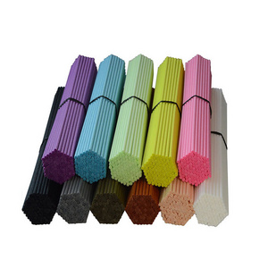 Wholesale perfume diffusion stick glue free PET scented fiber rattan reed diffuser sticks