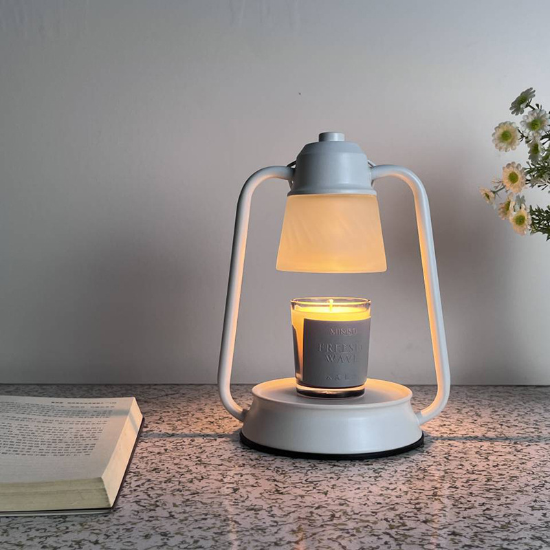 Vintage Lantern Heat Melting Wax Candle Warmer Lamp Electronic Flameless Candle Light For Jar Scented Candle With Dimmable Timer