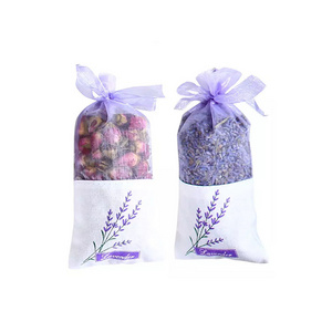 Dried flowers rose lavender air freshener fragrance hanging scented sachet bags