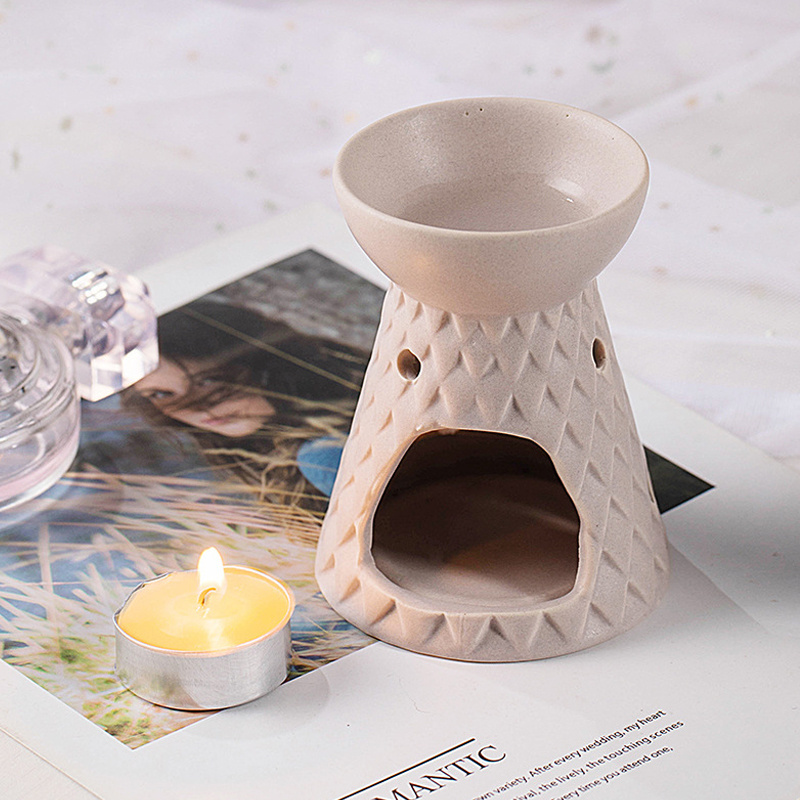 Gift Candle Tealight Holder Ceramic Wax Melt Warmer Essential Oil Burner Oil Diffuser Aromatherapy Aroma Burner