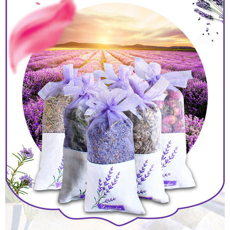 Dried flowers rose lavender air freshener fragrance hanging scented sachet bags