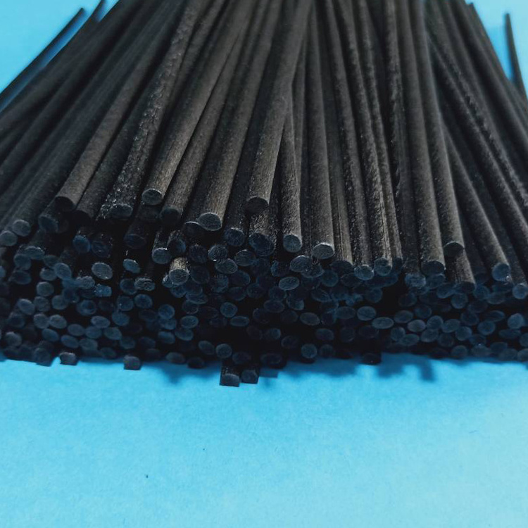 Unscented Incense spreading stick 2*150mm polyester fiber black reed sticks 15cm aroma diffuser sticks