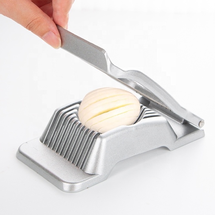 Gloway Multipurpose Stainless Steel Wire Heavy Duty Silver Egg Cutter Aluminum Egg Slicer For Hard Boiled Eggs