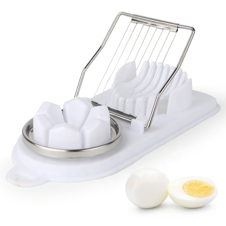 Gloway Kitchen Gadget Tools Multipurpose Stainless Steel Wire Plastic Boiled Egg Cutter 2 In 1 Egg Slicer For Boild Eggs