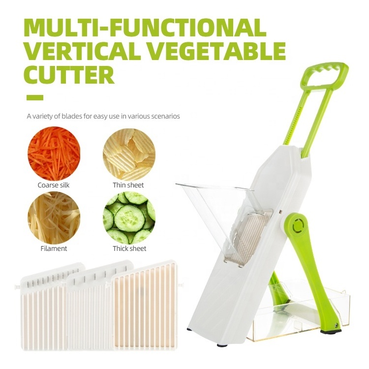 Gloway Multifunctional Professional Kitchen Fruit Potato Vertical Chopper Manual Vegetable Cutter Mandoline Vegetable Slicer