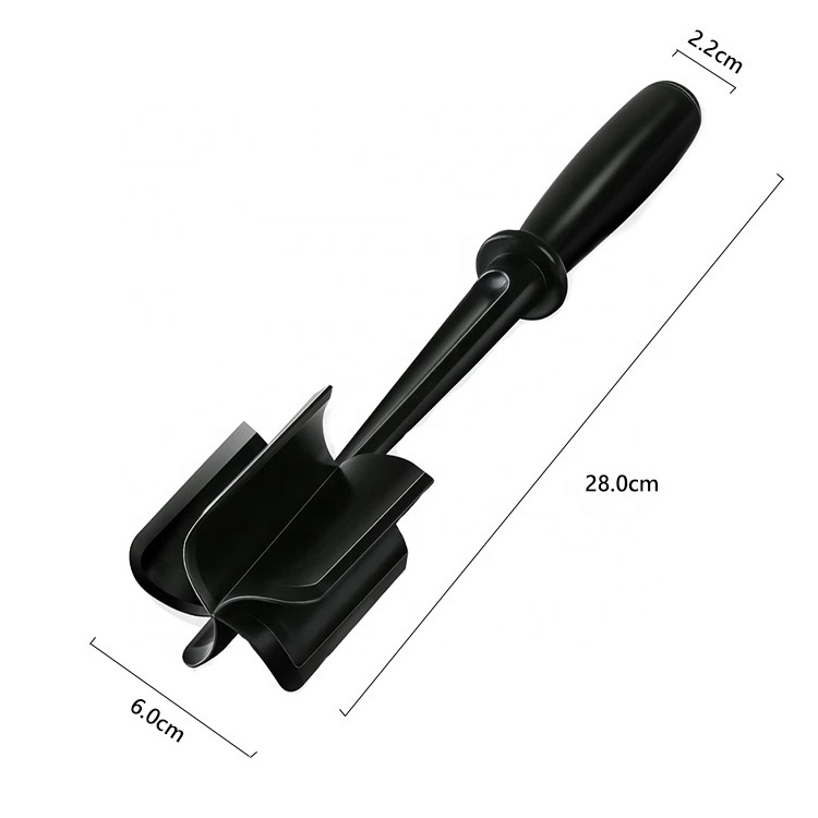 Gloway Kitchen Gadget Featured Selection Popular Black Non-Scratch Utensil Tool 5 Blades Ground Beef Chopper Masher Meat Chopper