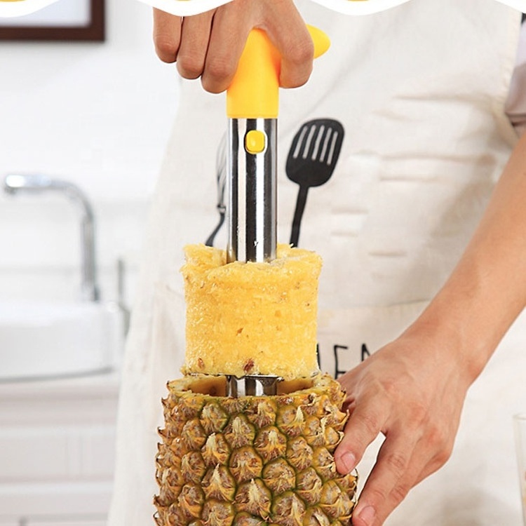 Gloway Ready To Ship Easy Kitchen Fruit Tools Stainless Steel Pineapple Slicer Cutter Manual Pineapple Peeler Pineapple Corer