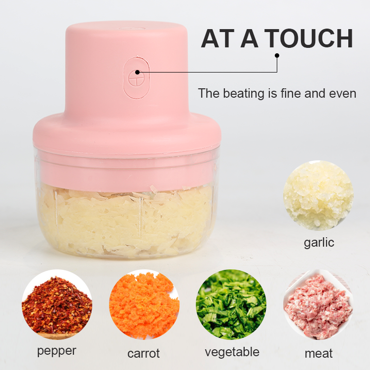 Gloway Kitchen Gadget Tool Wireless Mini Garlic Chopper Food Processor USB Charge Vegetable Chopper Electric Dicer Onion Chopper