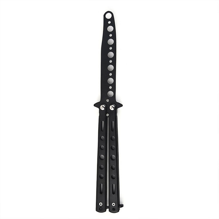 Wholesale Private Brand Training Foldable Comb Stainless Steel Pocket Folding Butterfly Knife Comb