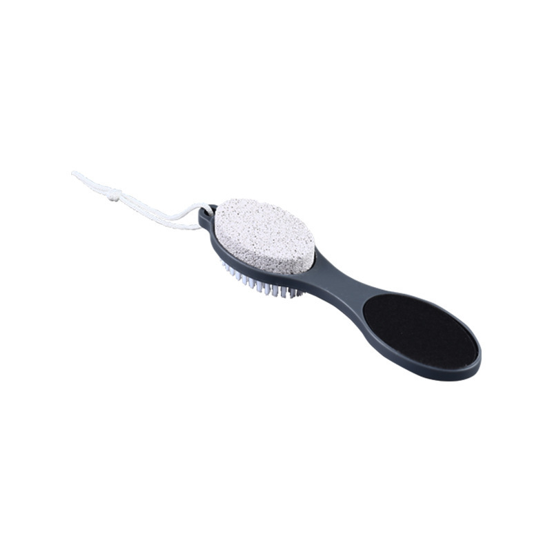 Gloway Multi Purpose 4 In 1 Pedicure Tools Foot Scrubber Foot File Callus Remover With Pumice Stone Sand Paper Brush