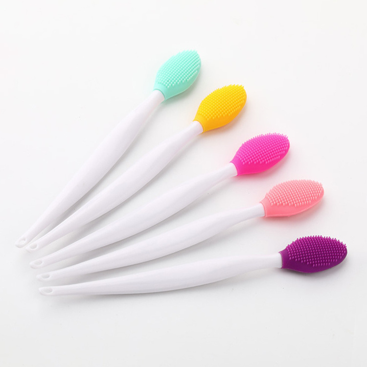 Beauty Tools Double-Sided Exfoliating Blackhead Silicone Cleaning Remover Brush Blackhead Nose Cleaning Brush