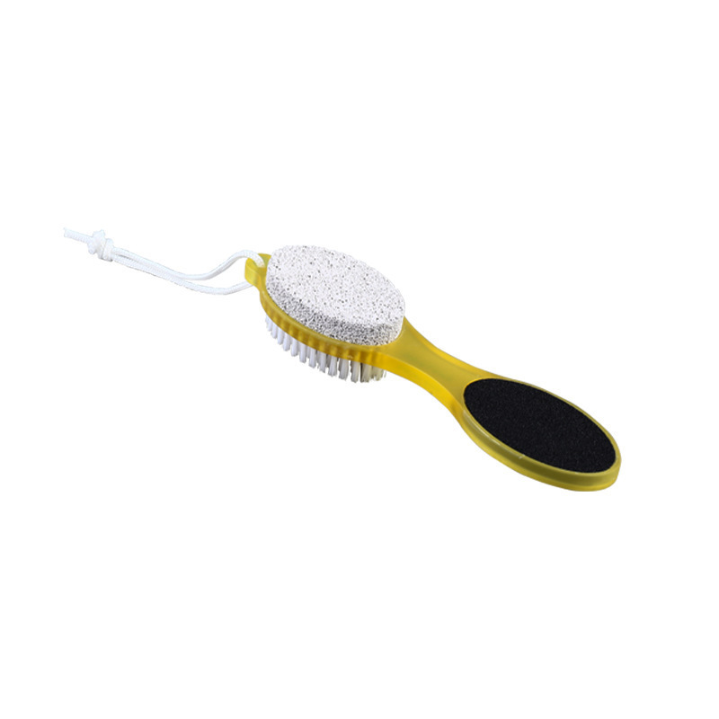 Gloway Multi Purpose 4 In 1 Pedicure Tools Foot Scrubber Foot File Callus Remover With Pumice Stone Sand Paper Brush