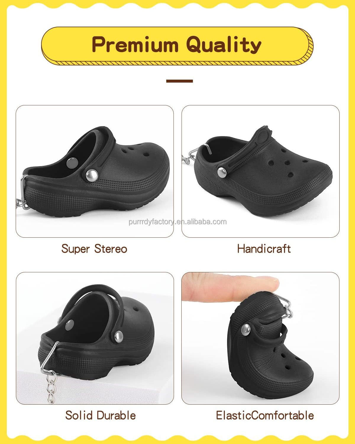 Custom Mini Keychain Rubber Slipper Key chain Shoe For Women Teens Cute Adorable Charms Little Shoes Kids Girls Boys Lovely Key