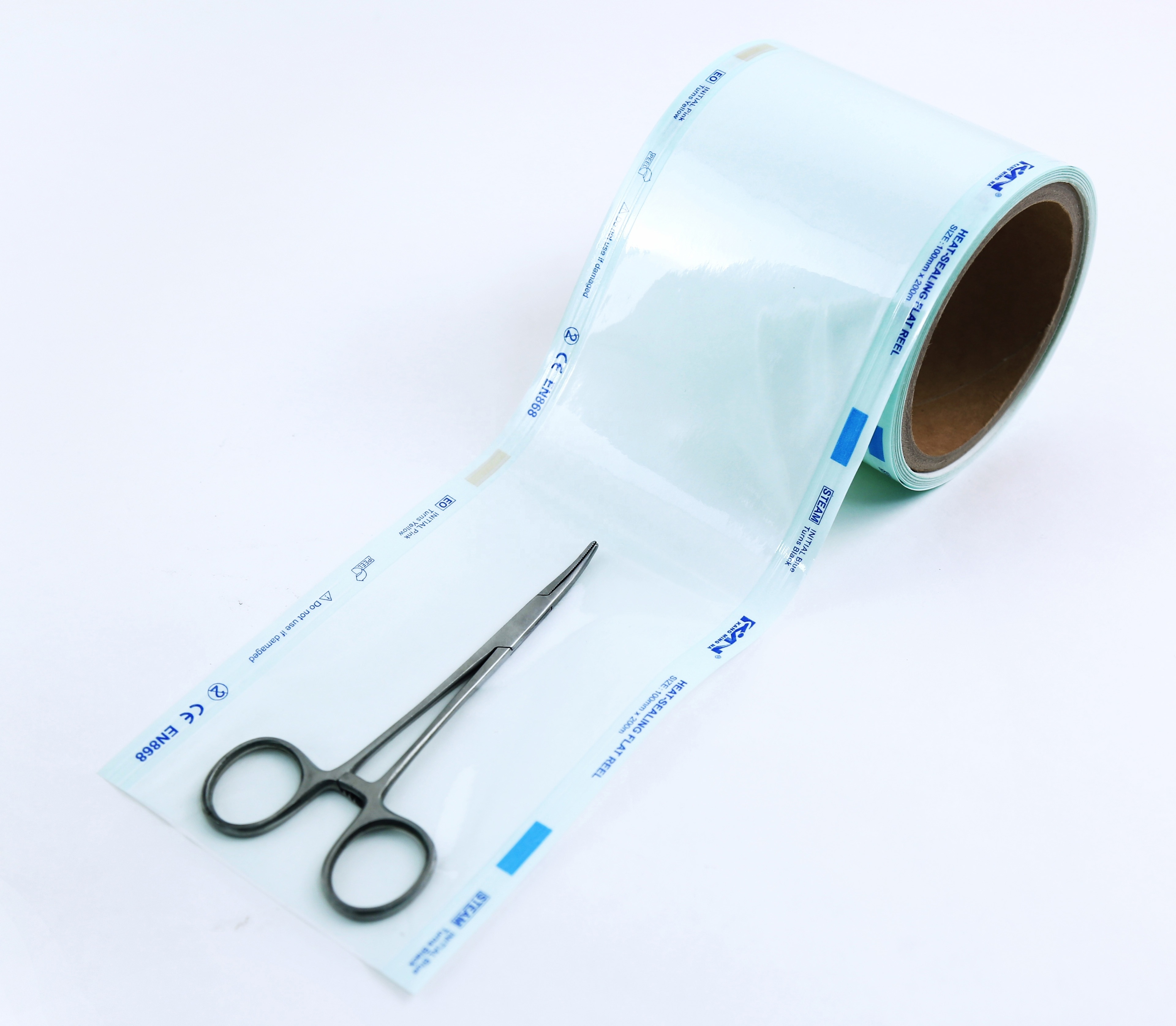 Medical Dental disposable autoclave EO sterilization gusseted reels heat sealing device sterile packaging pouch