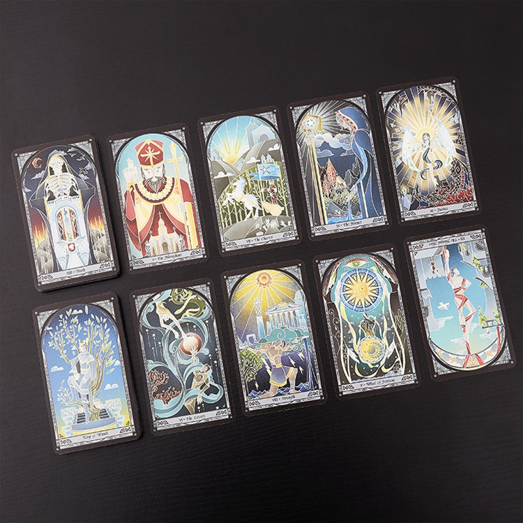 Best Customizable High Quality Affirmation Game Customization Light Seers Cardboard Box Tarot Cards