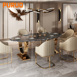 Marble table top replacement dining table modern stainless steel  base wedding furniture event furniture for dining furniture