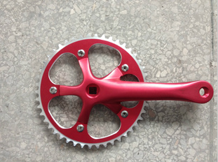 Lowrider Bike Parts Steel Hebei Crank Set Bicycle Mtb T34 170mm Recycle Plastic or Green Material Chain Wheel 170mm Crankset